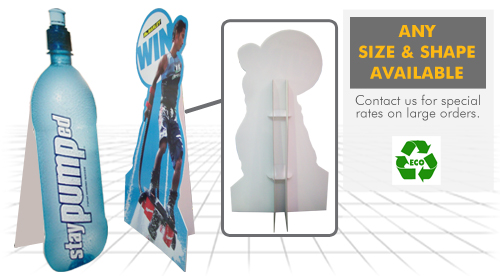 cut out display stand