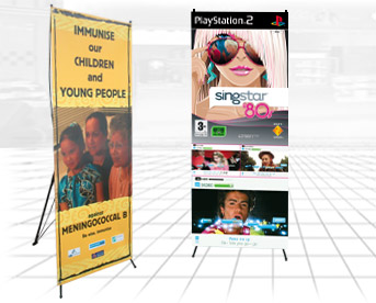 giant x banner display stand
